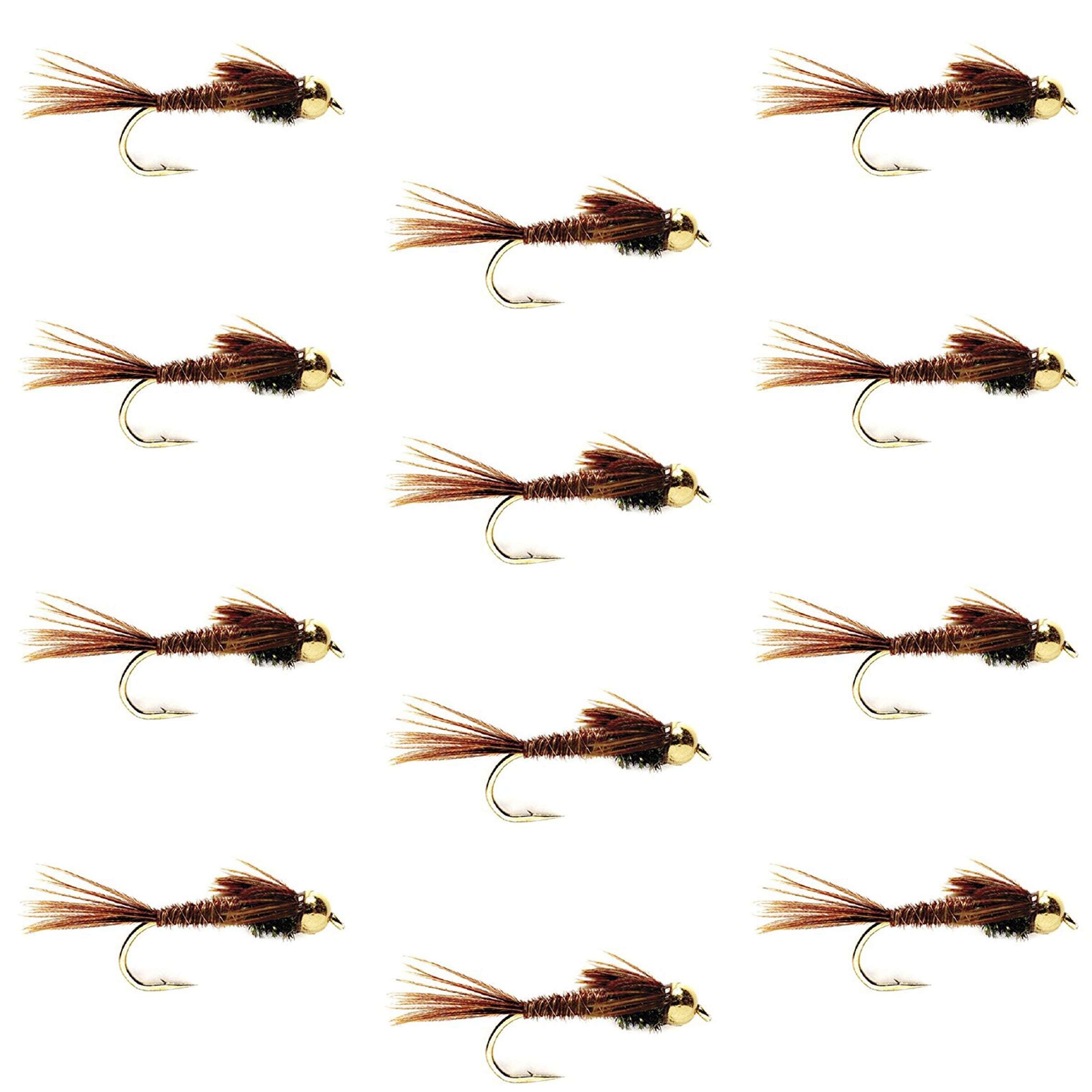 Bead Head American Pheasant Tail Nymph Flies - Wholesale Per Dozen Sizes 10-18)