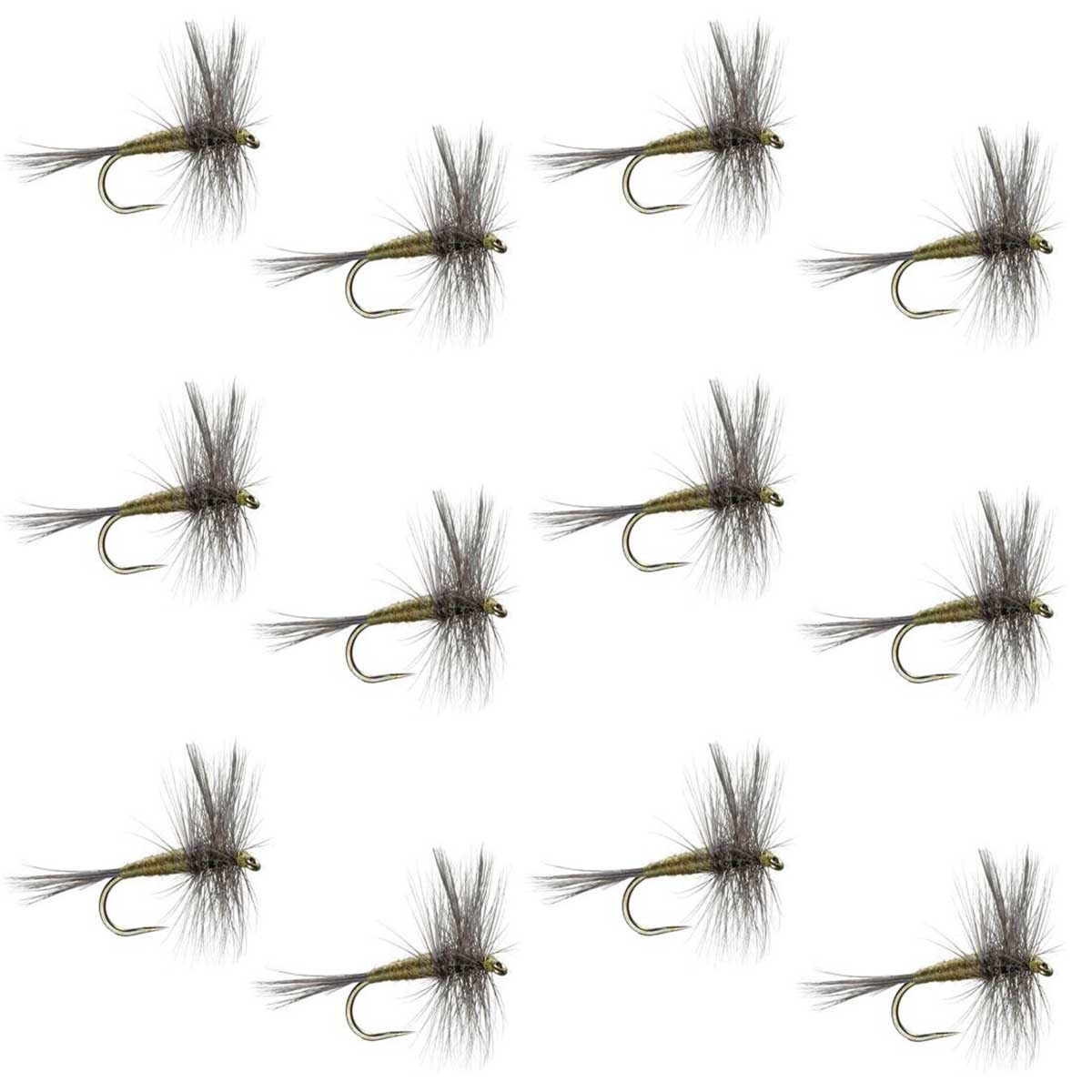 Barbless BWO - Blue Winged Olive Dry Flies - Wholesale Per Dozen Sizes 14-20