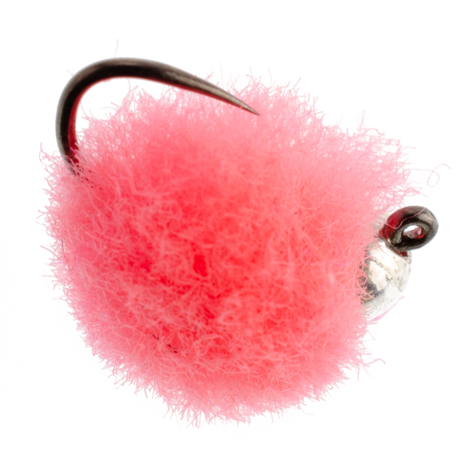 Tungsten Bead Head Hot Pink Euro Egg Jigged Tactical Flies - Wholesale Per Dozen Size 16