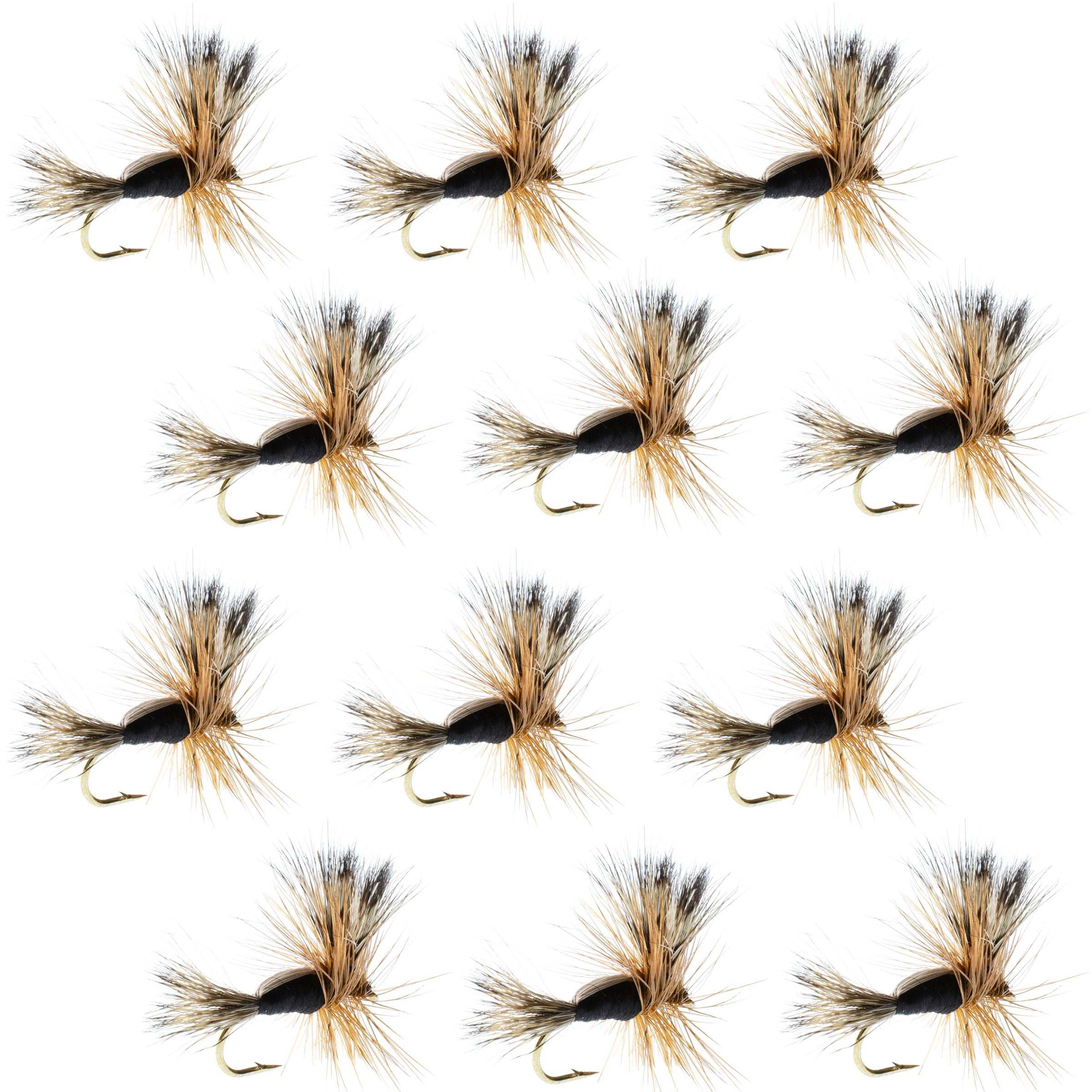 Humpy Black Dry Flies - Wholesale Per Dozen Sizes 10-16