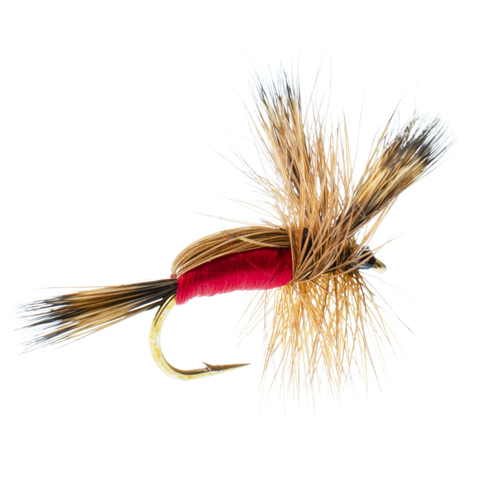 Humpy Red Dry Flies - Wholesale Per Dozen Sizes 10-16