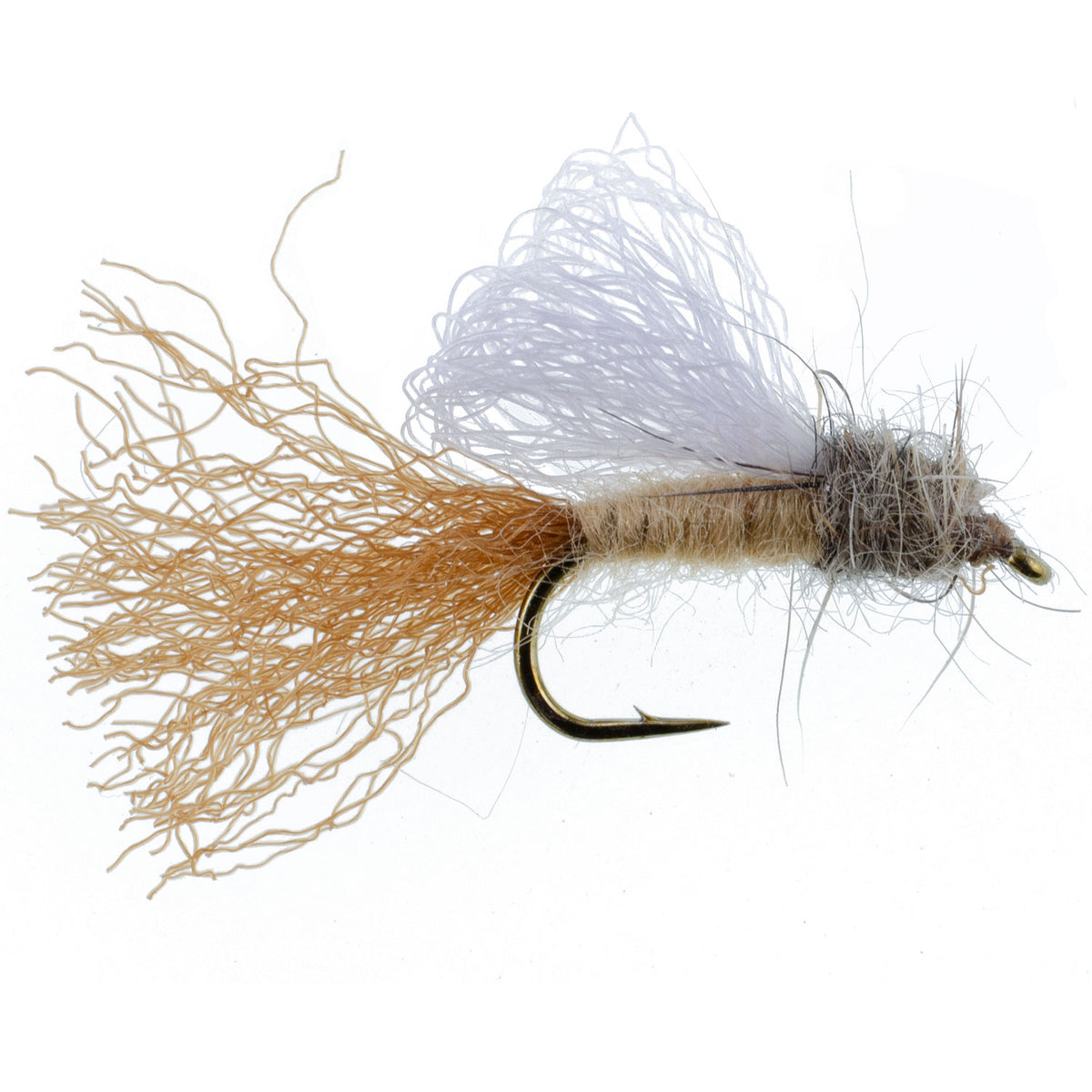 Tan Iris Caddis Emerger Flies - Wholesale Per Dozen Sizes 14-16