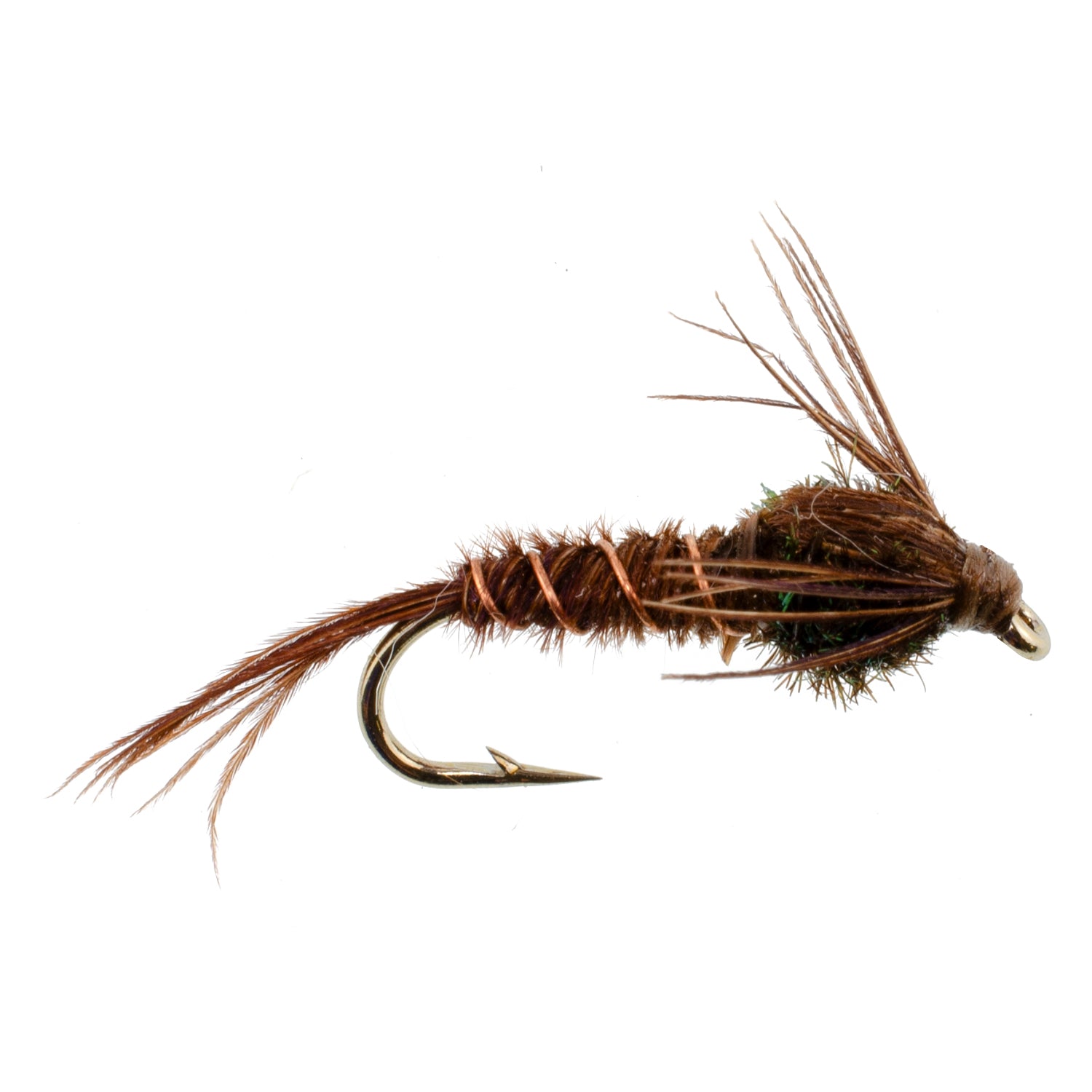 Weighted (No Bead) Pheasant Tail Nymph Flies - Wholesale Per Dozen Sizes 10-18