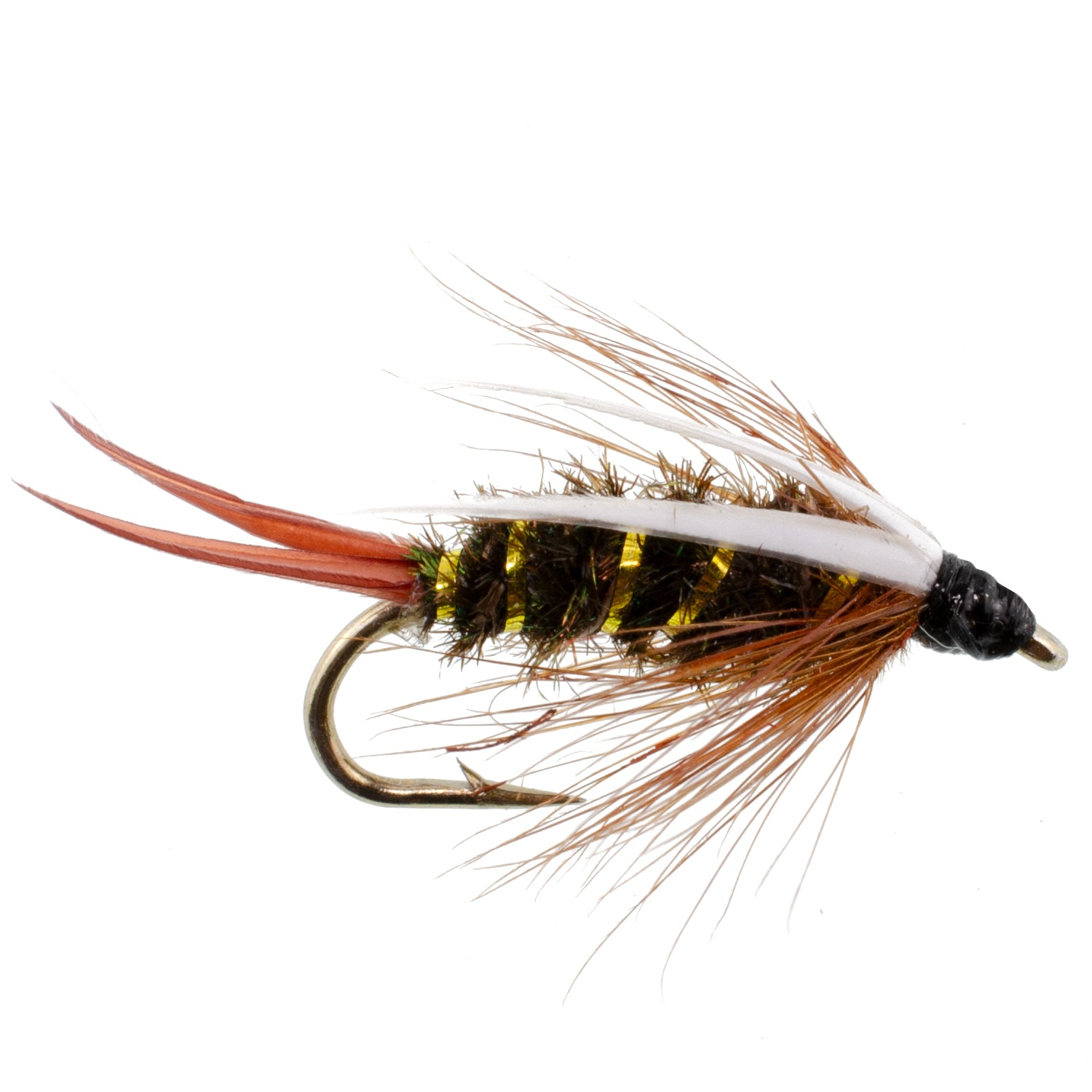 Weighted (No Bead) Prince Nymph Flies - Wholesale Per Dozen Sizes 10-18