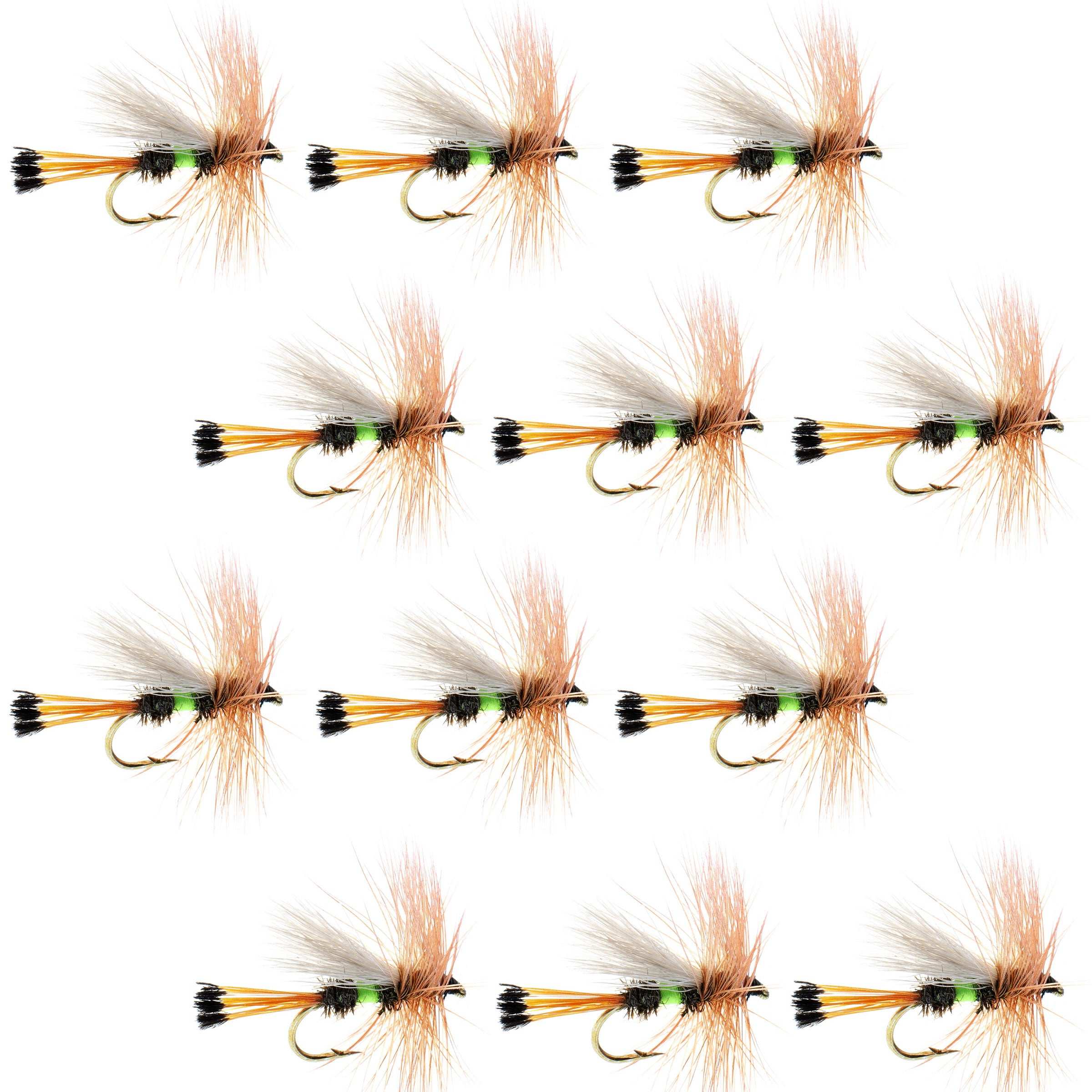 Royal Trude Lime Dry Flies - Wholesale Per Dozen Sizes 12-16
