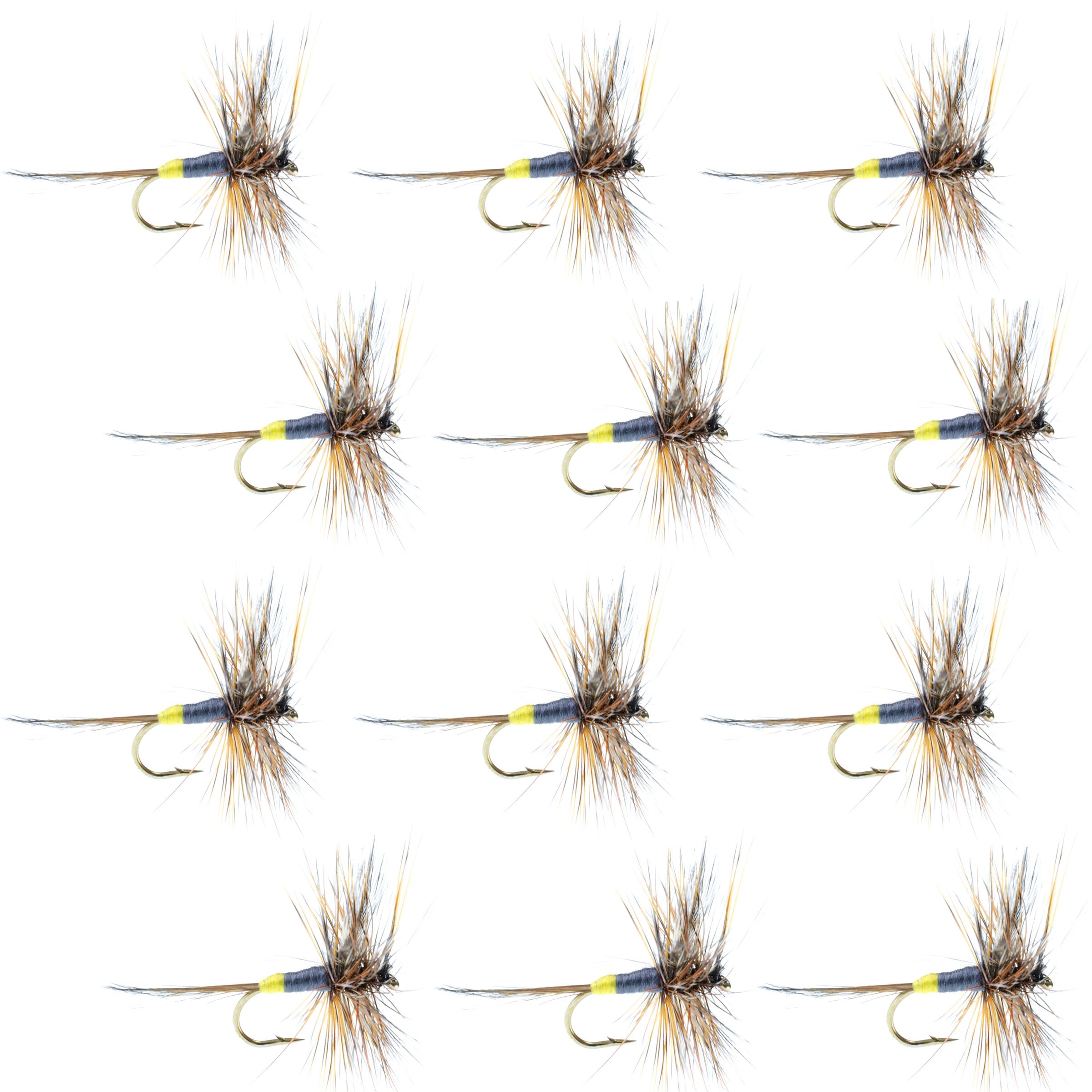 Adams Female Dry Flies - Wholesale Per Dozen Sizes 12-16