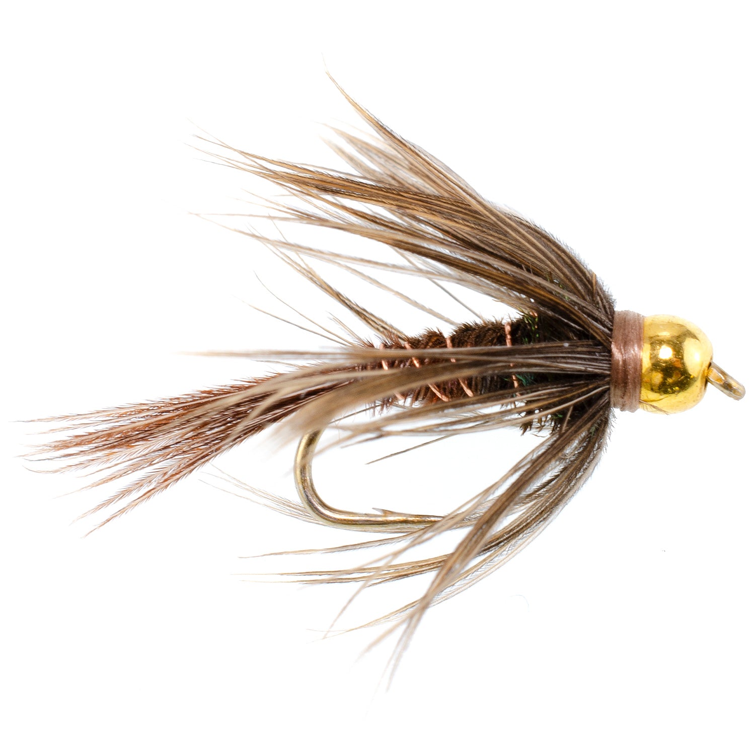 Soft Hackle Bead Head American Pheasant Tail Nymph Flies - Wholesale Per Dozen Sizes 10-18