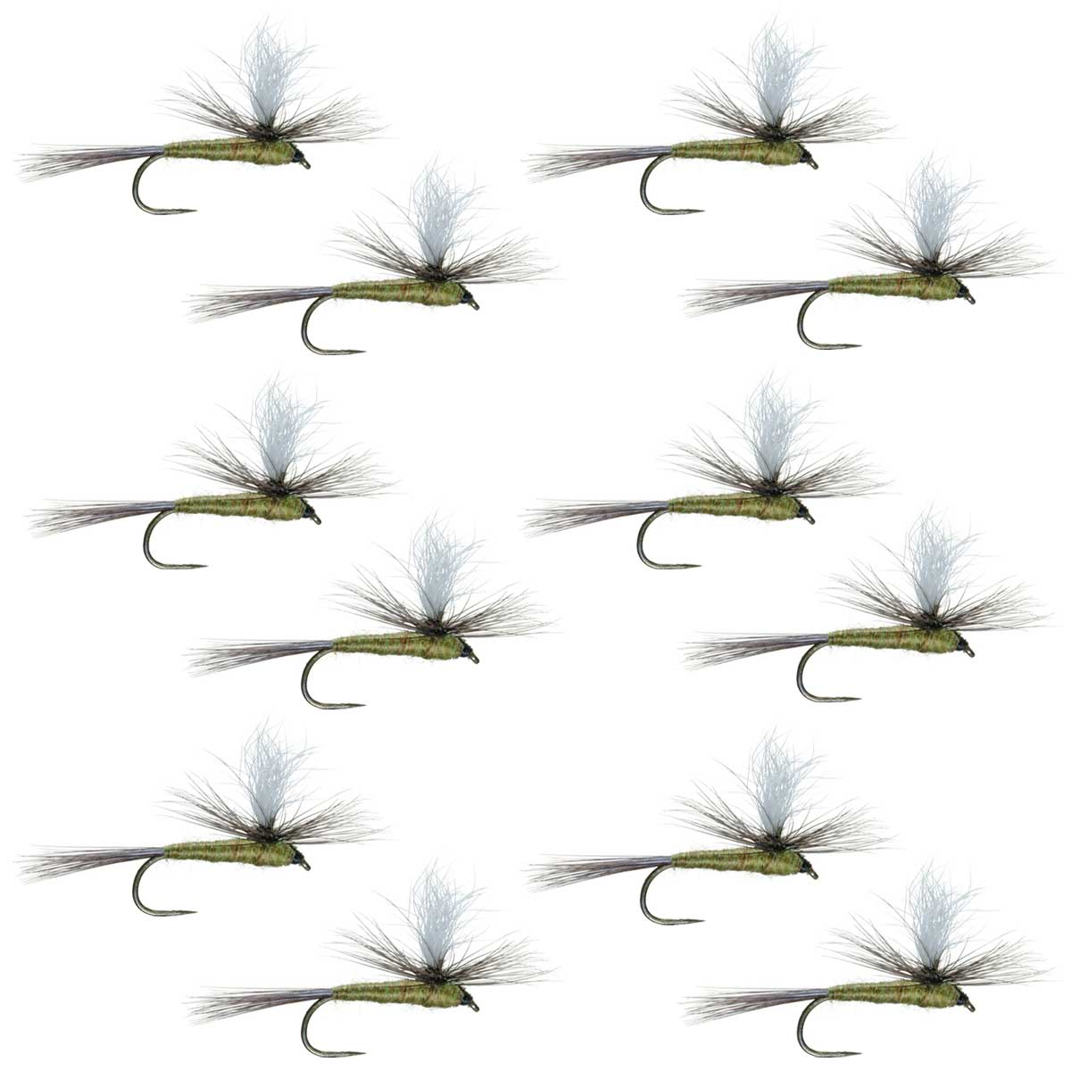 Barbless Parachute BWO - Blue Winged Olive Dry Flies - Wholesale Per Dozen Sizes 14-20