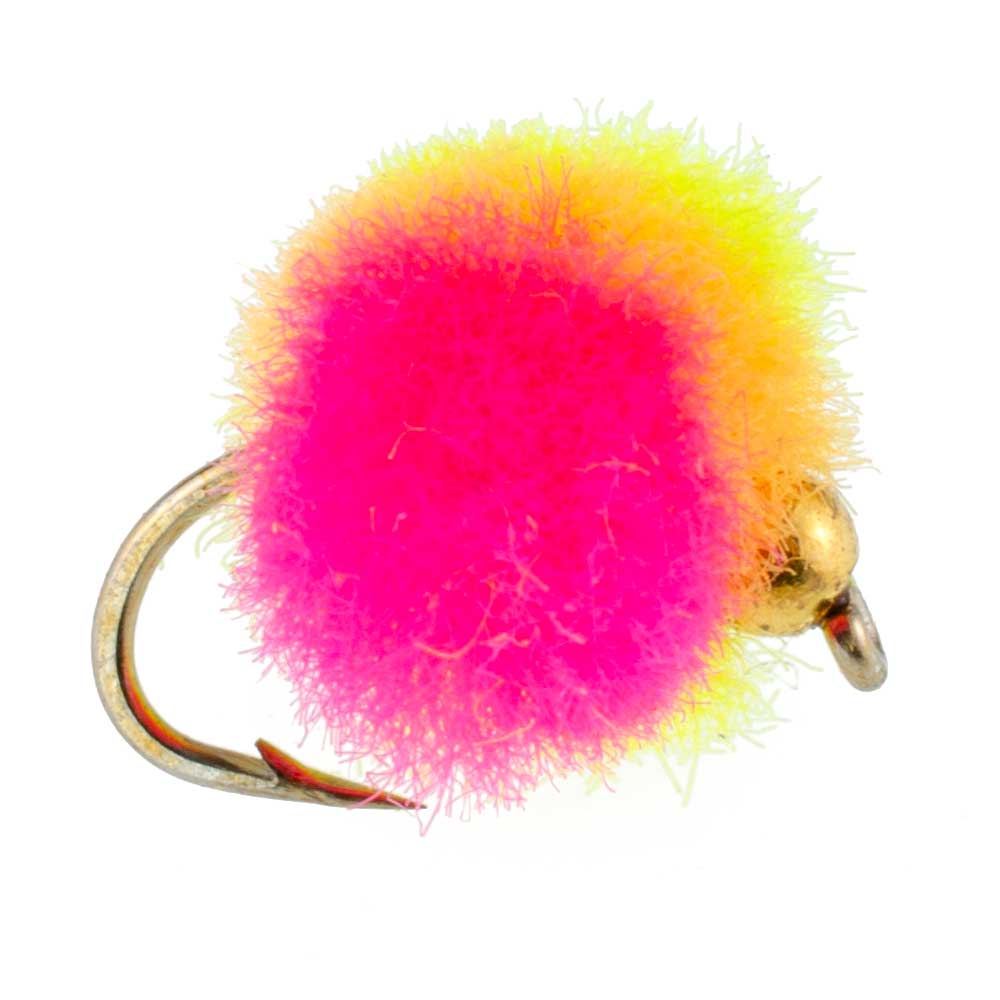 Bead Head Glo Bug Egg Clown Nymph Flies - Wholesale Per Dozen Size 14