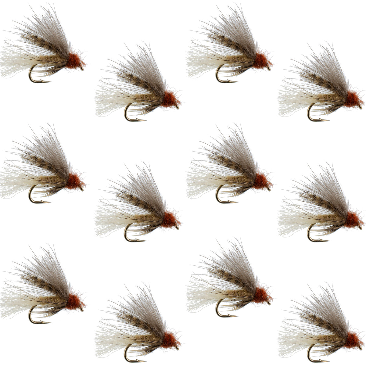Tan CDC Caddis Emerger Flies - Wholesale Per Dozen Sizes 12-16