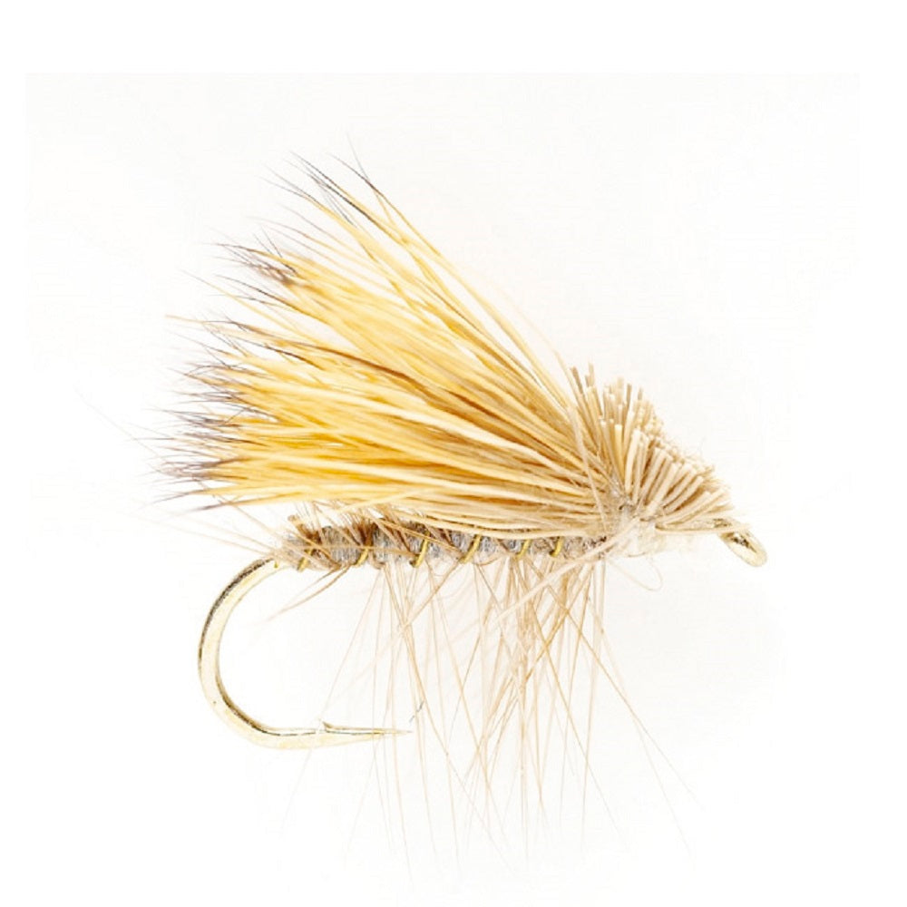 Elk Hair Caddis Yellow Dry Flies - Wholesale Per Dozen Sizes 12-18