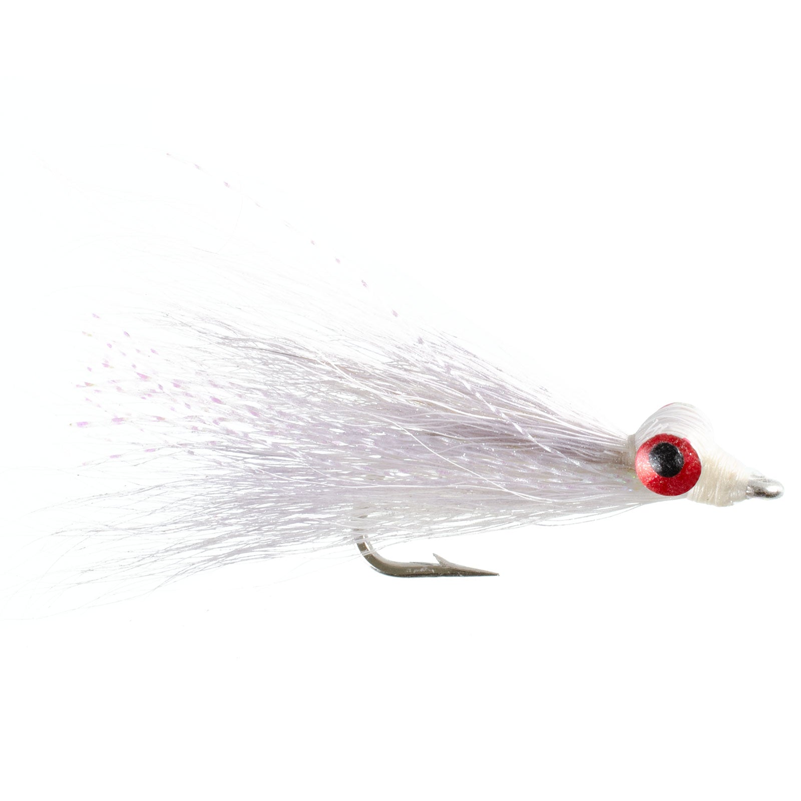 Clousers Deep Minnow White Freshwater Streamer Flies - Wholesale Per Dozen Size 4