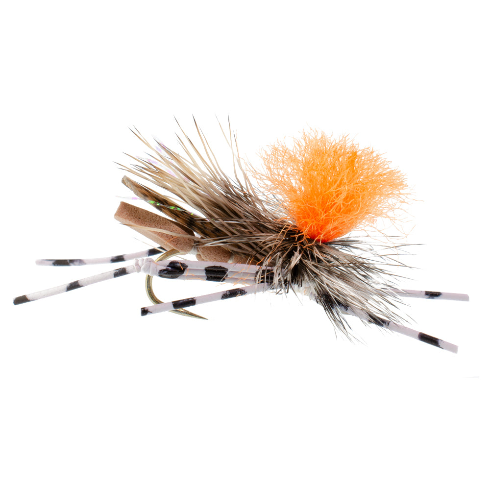 Feth Hopper Tan Foam Body Flies - Wholesale Per Dozen Size 10