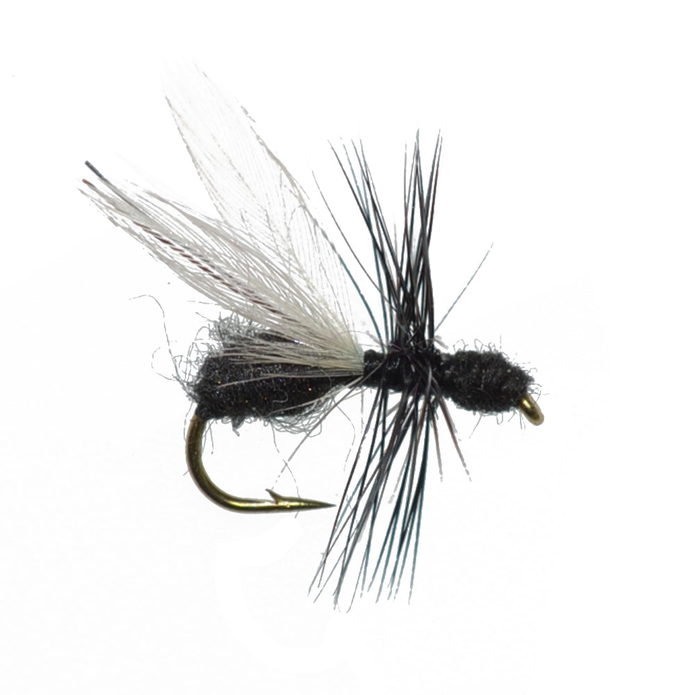 Barbless Flying Black Fur Ant Flies - Wholesale Per Dozen Size 14