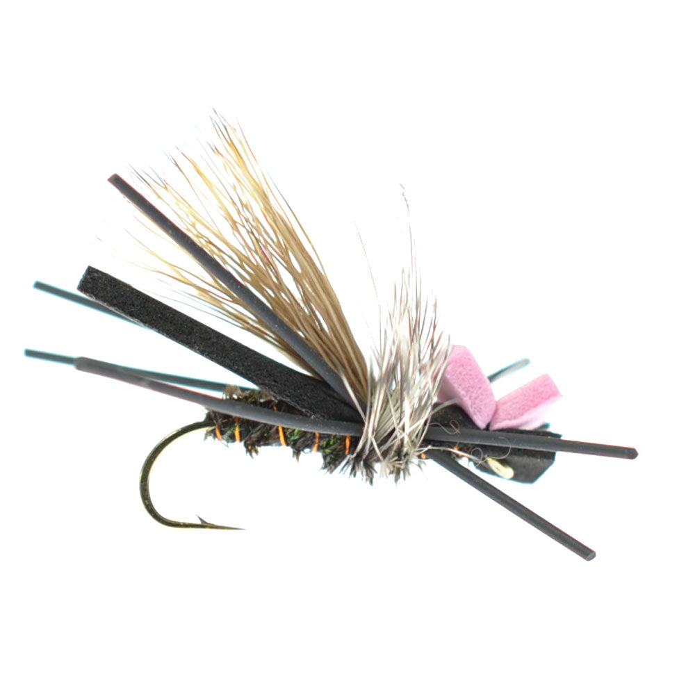 Gypsy King Grasshopper Foam Hopper Flies - Wholesale Per Dozen Size 10