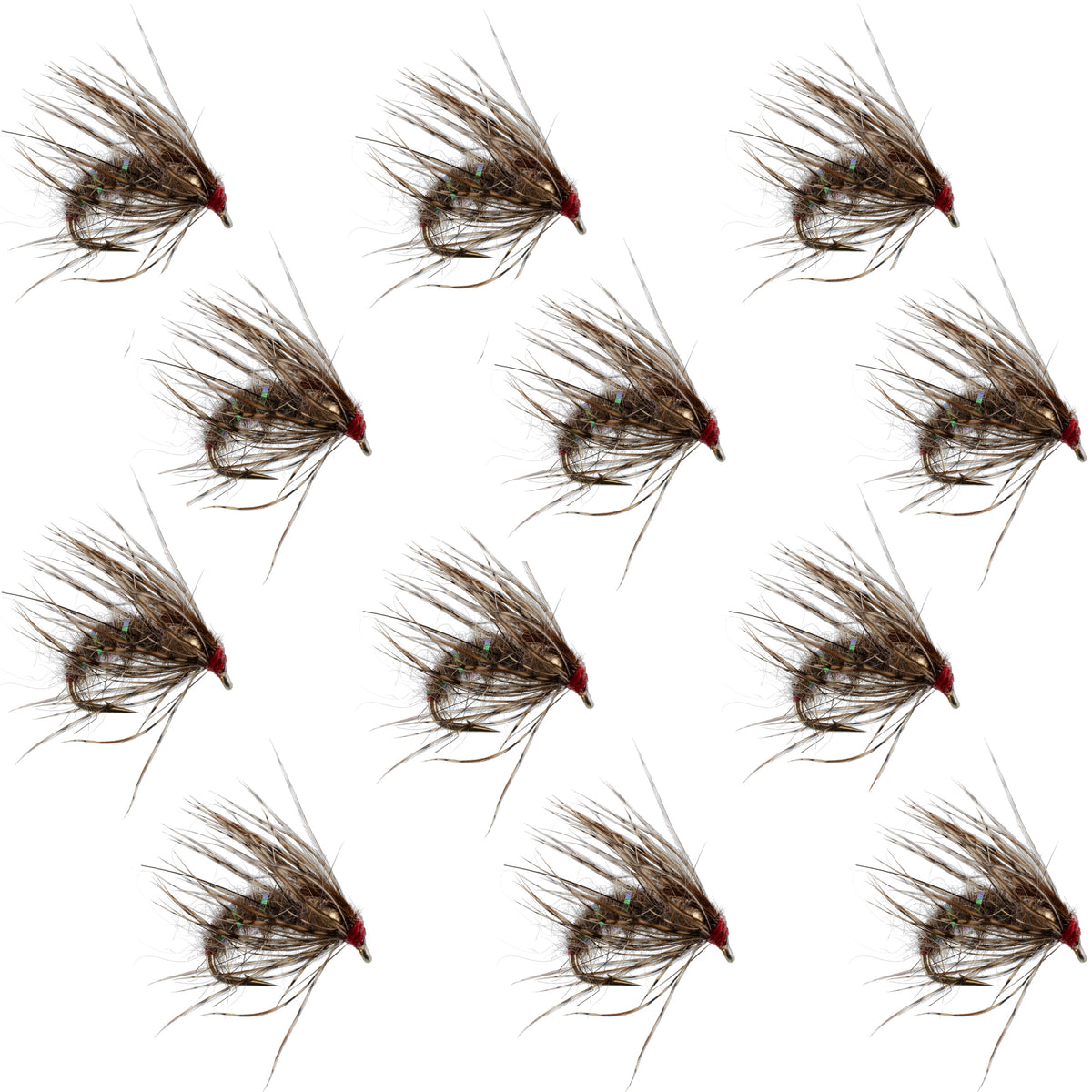 Hares Ear Holy Grail Caddis Pupa Emerger Flies - Wholesale Per Dozen Sizes 12-16