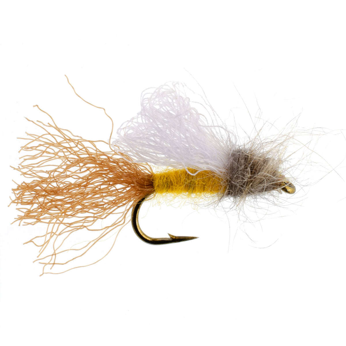 Amber Iris Caddis Emerger Flies - Wholesale Per Dozen Sizes 14-16