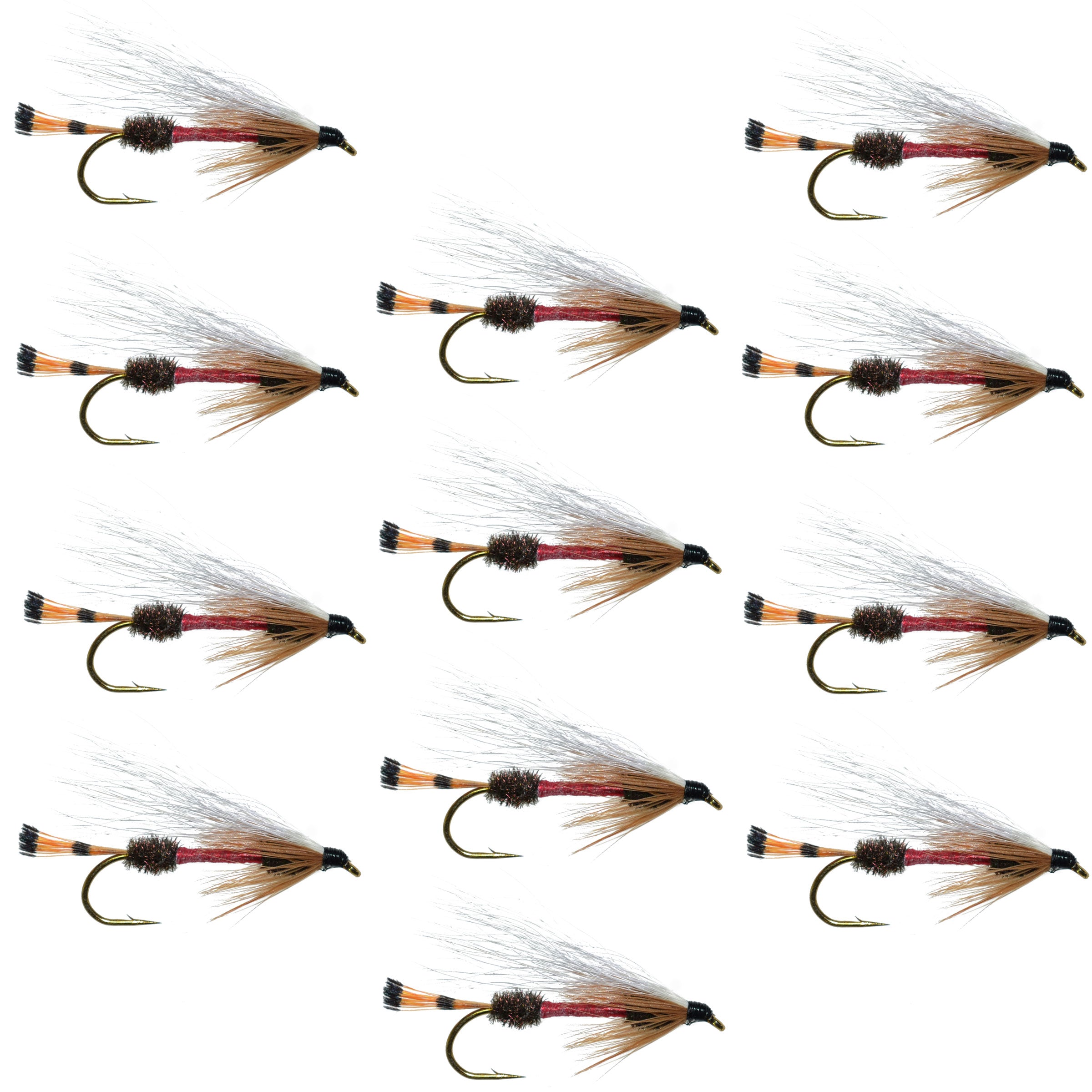 Royal Coachman Bucktail Streamer Flies - Wholesale Per Dozen Hook Size 4