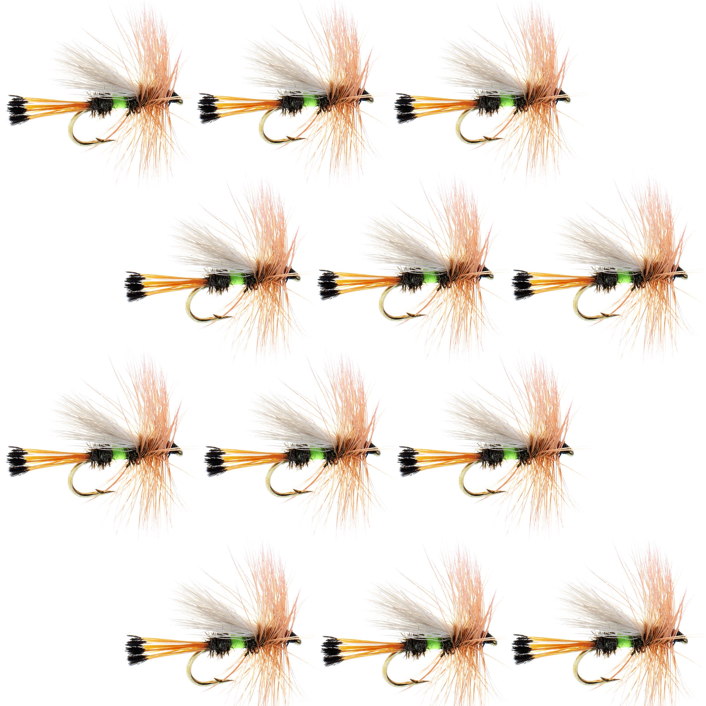 Royal Trude Lime Dry Flies - Wholesale Per Dozen Sizes 12-16