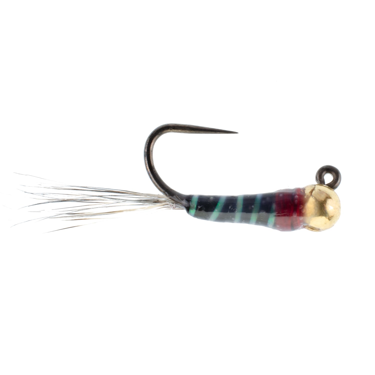 Tungsten Bead Head Black Perdigon Euro Jigged Tactical Flies - Wholesale Per Dozen Sizes 14-18