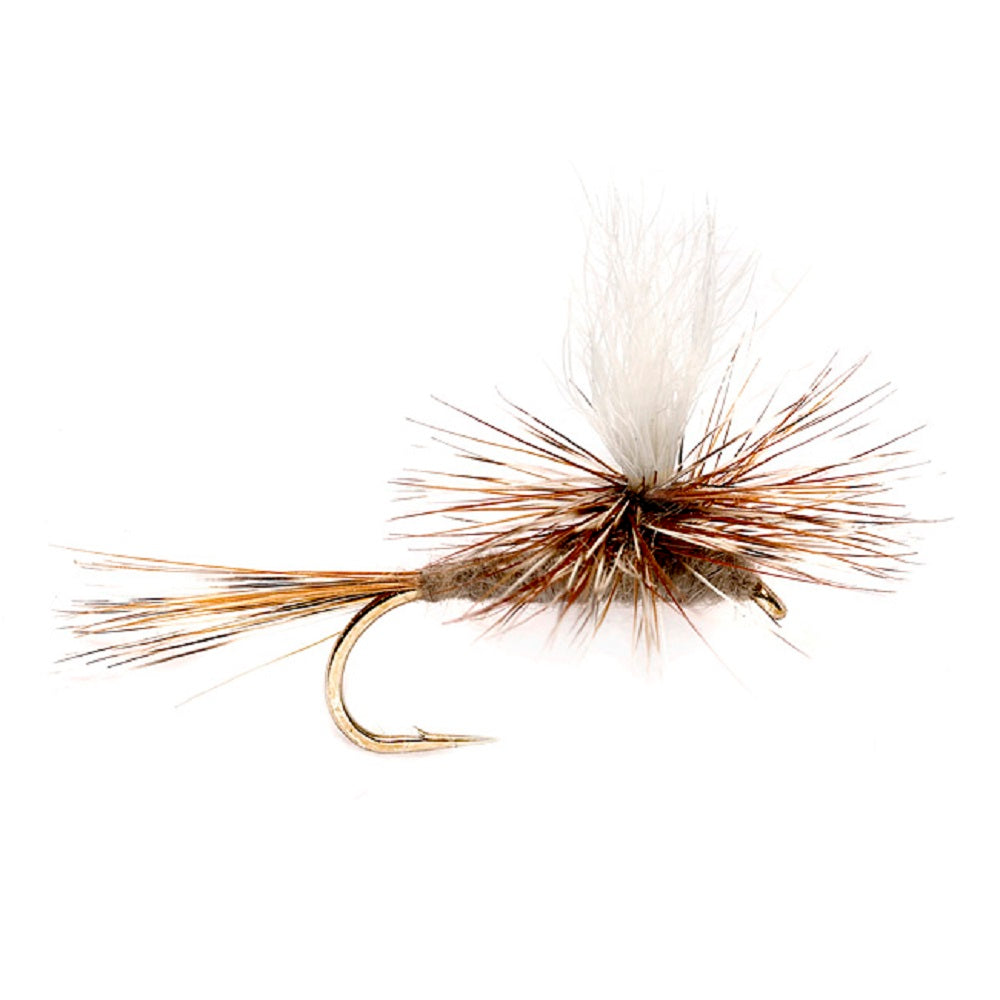 Barbless Parachute Adams Dry Flies - Wholesale Per Dozen Sizes 10-18