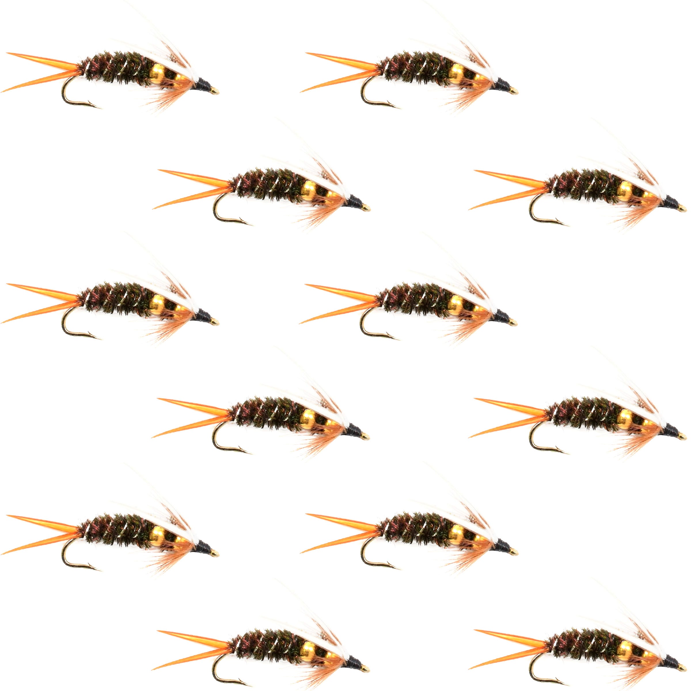 Double Bead Prince Nymph Fly - Wholesale Per Dozen Sizes 8-14