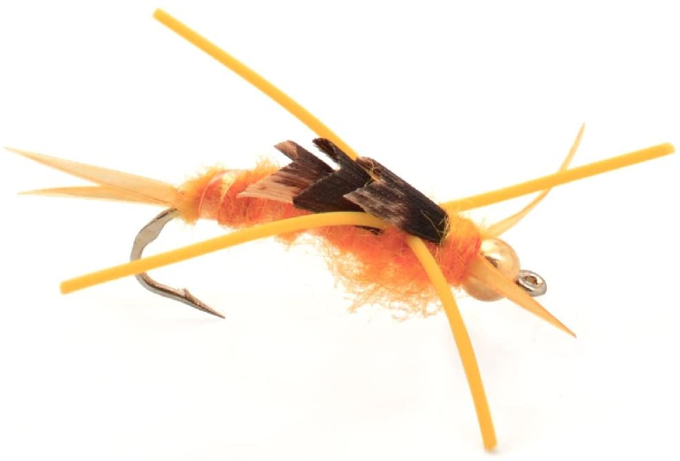 Bead Head Kaufmanns Rubber Legs Golden Stonefly Nymph Flies - Wholesale Per Dozen Sizes 6-12